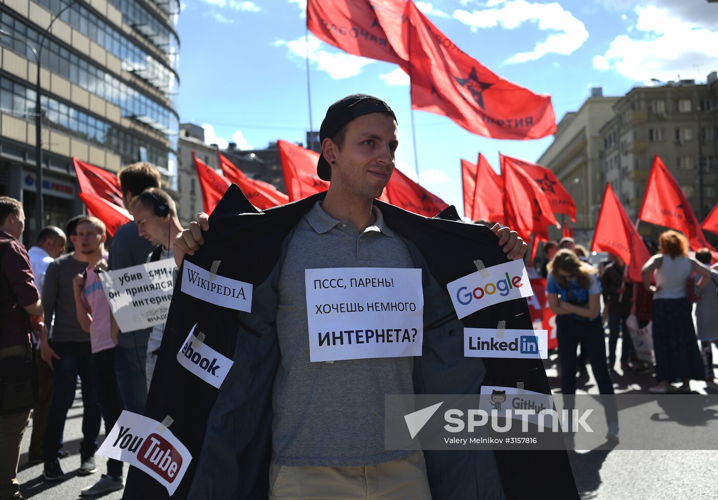 March For the Free Internet in Moscow