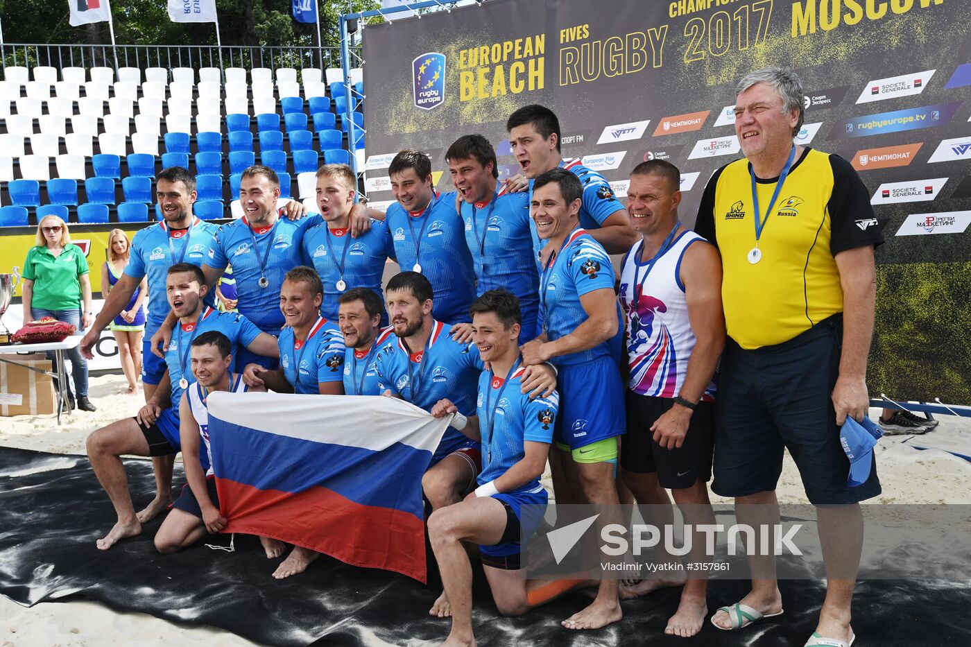 European Beach Fives Rugby Championship. Day two