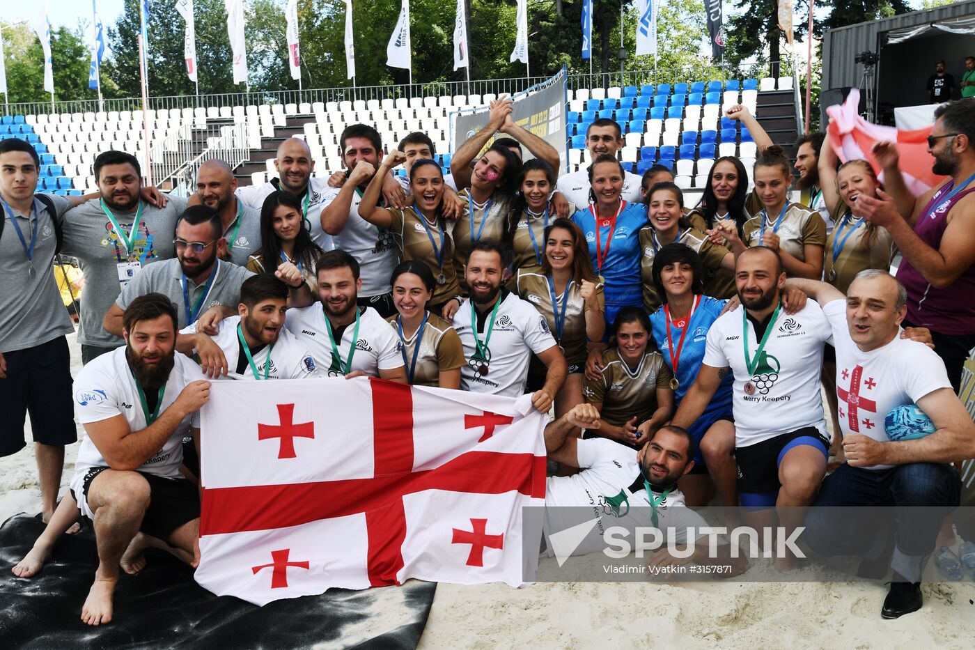 European Beach Fives Rugby Championship. Day two