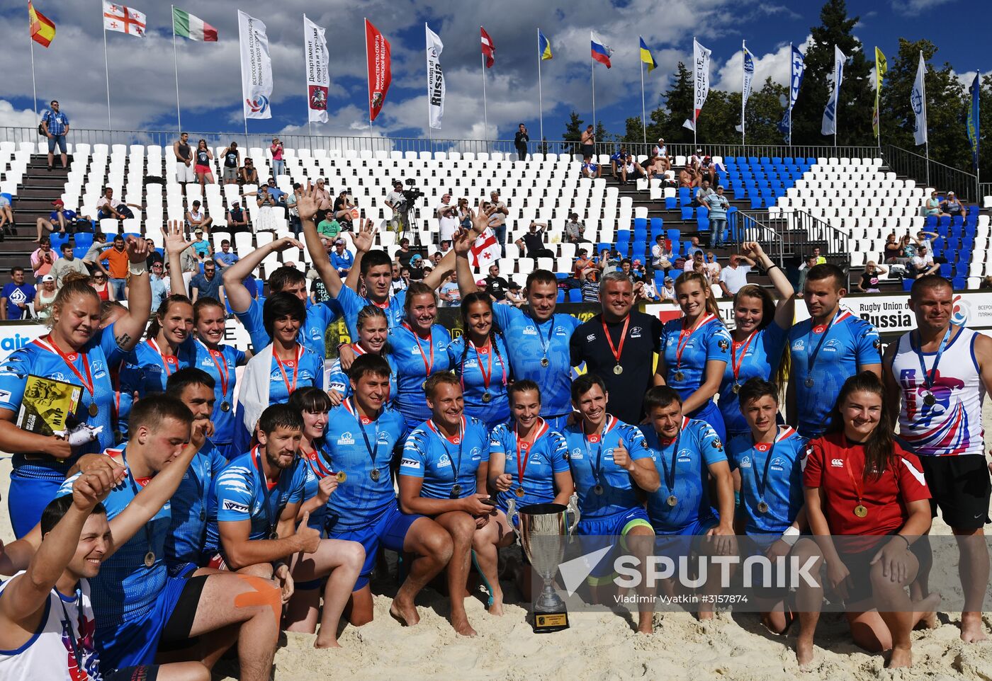 European Beach Fives Rugby Championship. Day two