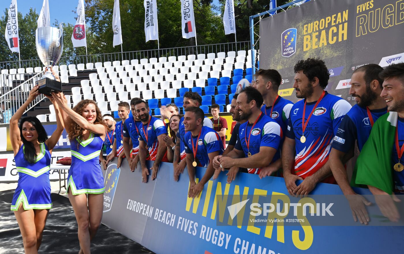 European Beach Fives Rugby Championship. Day two