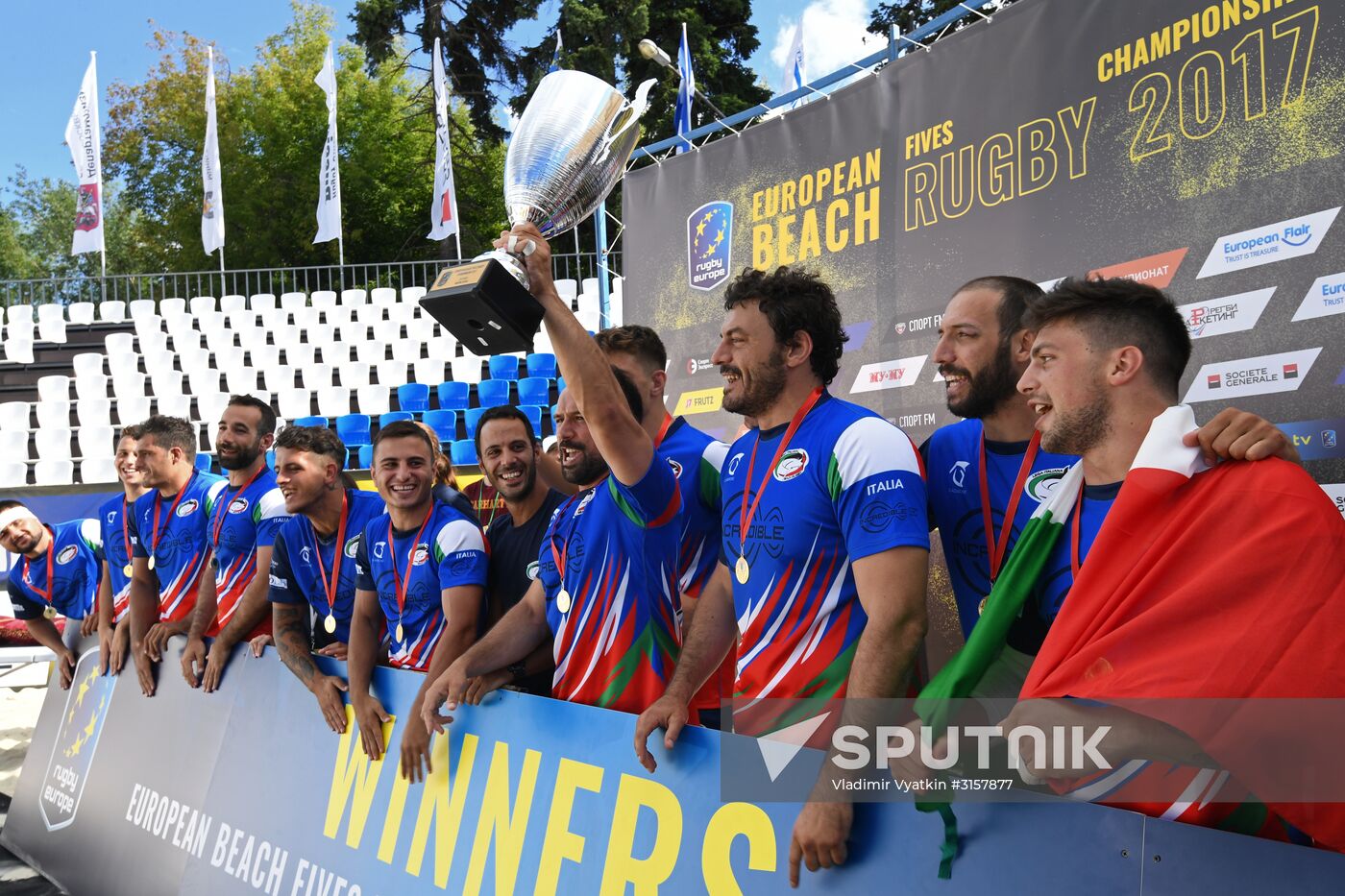 European Beach Fives Rugby Championship. Day two