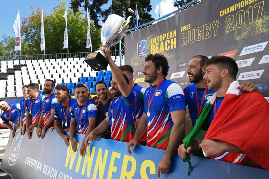 European Beach Fives Rugby Championship. Day two