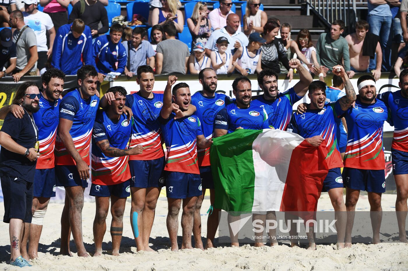 European Beach Fives Rugby Championship. Day two