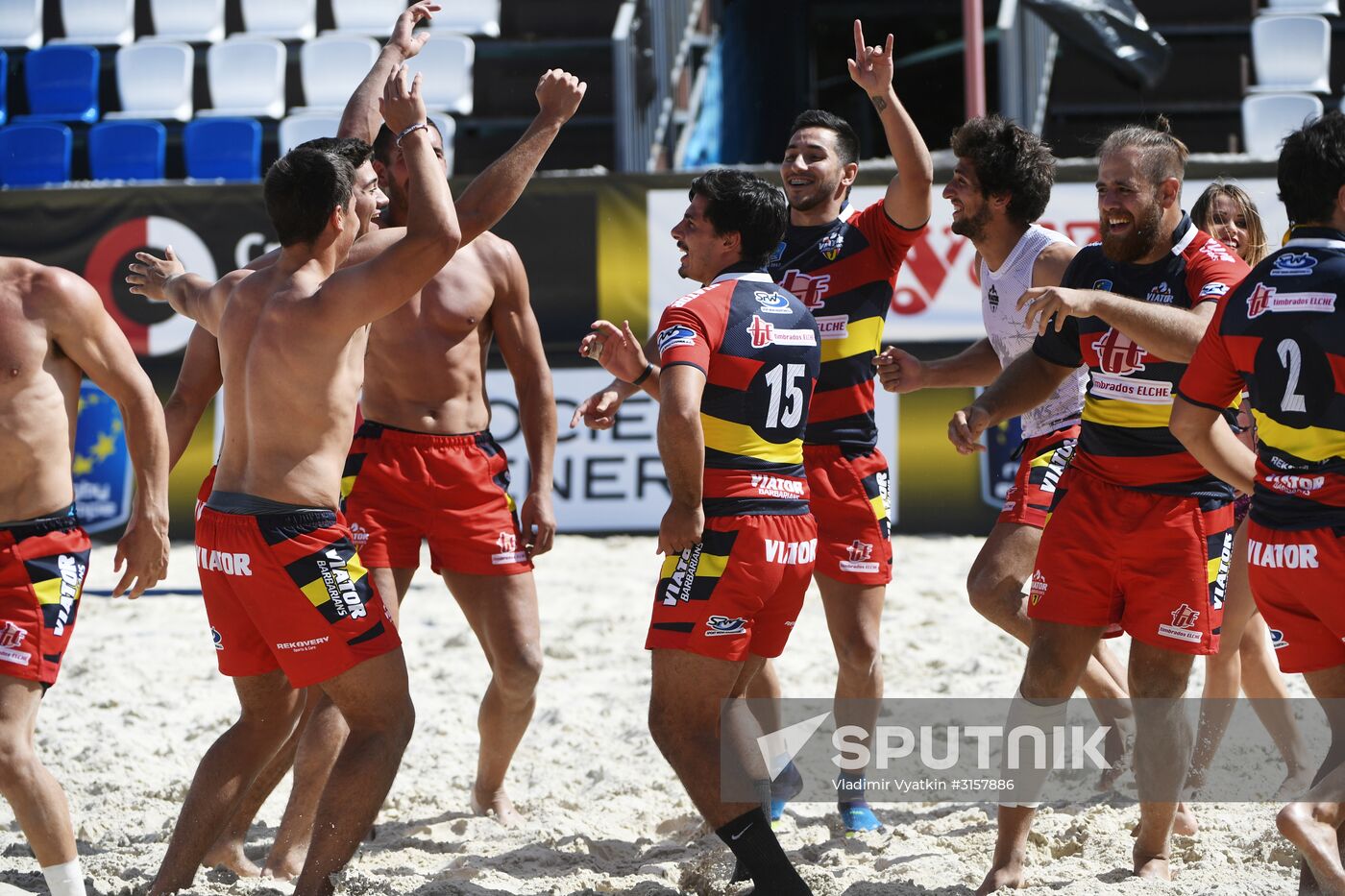 European Beach Fives Rugby Championship. Day two