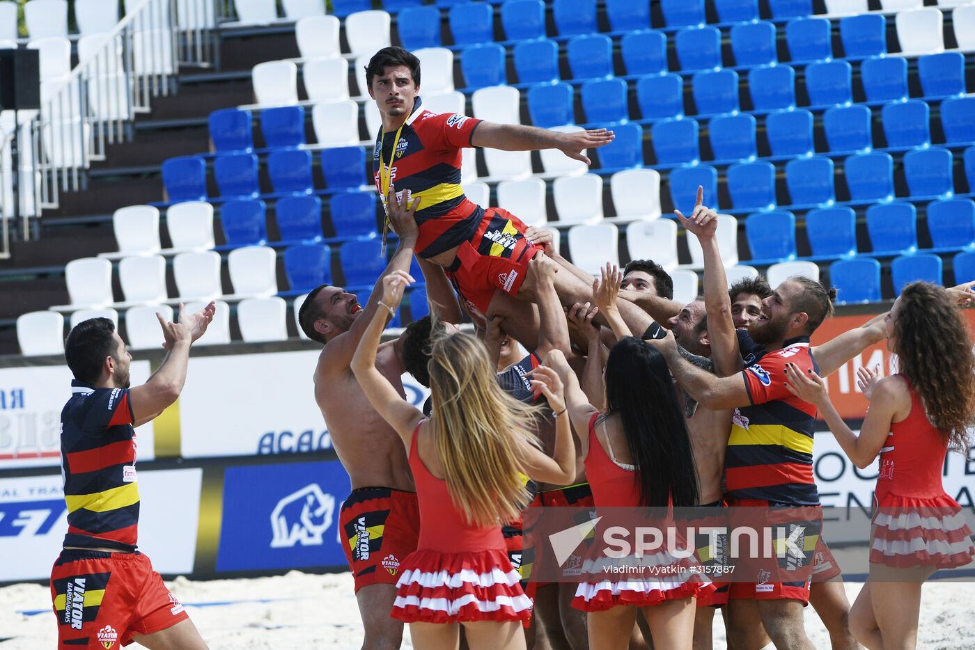European Beach Fives Rugby Championship. Day two