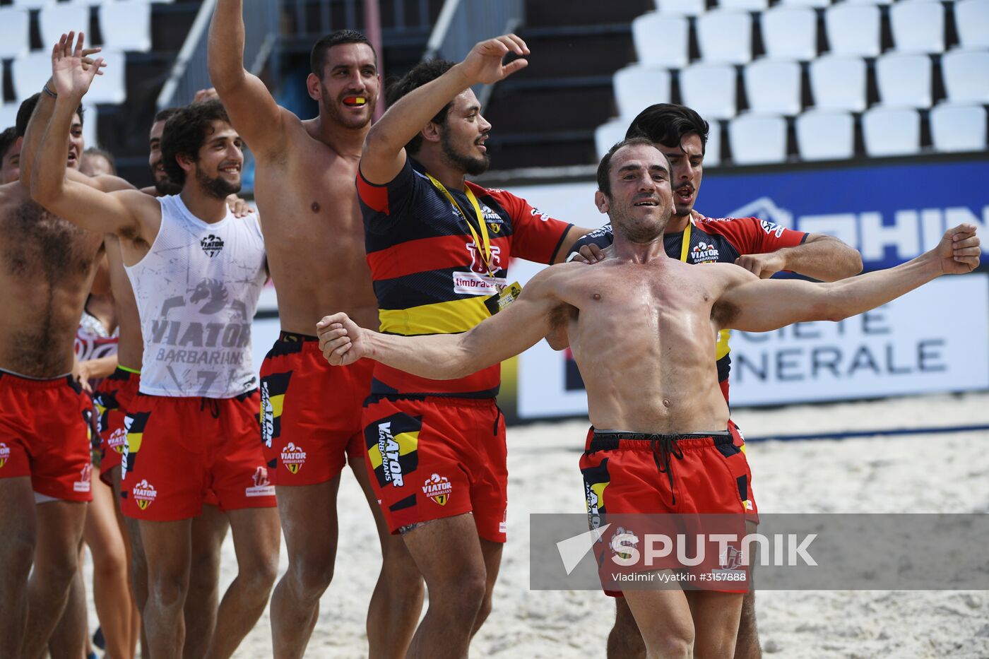 European Beach Fives Rugby Championship. Day two