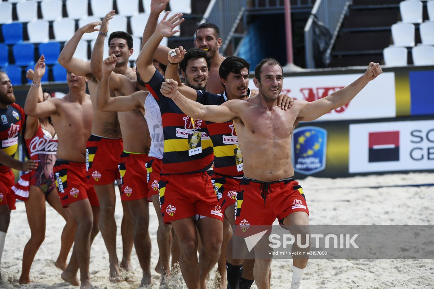 European Beach Fives Rugby Championship. Day two