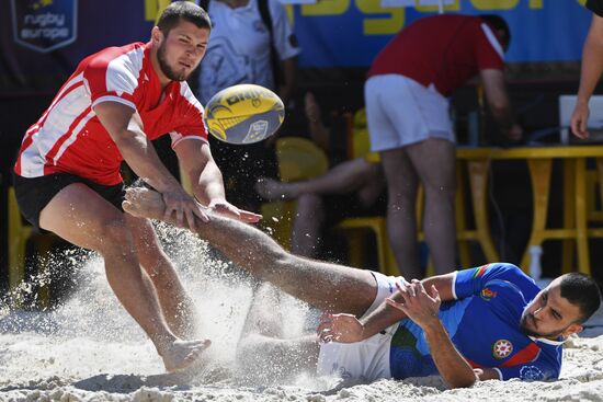 European Beach Fives Rugby Championship. Day two