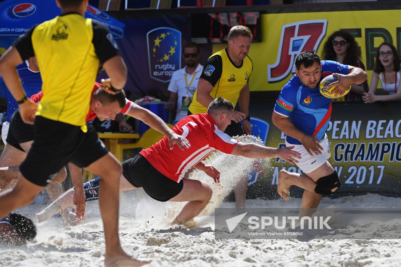 European Beach Fives Rugby Championship. Day two
