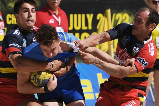 European Beach Fives Rugby Championship. Day two