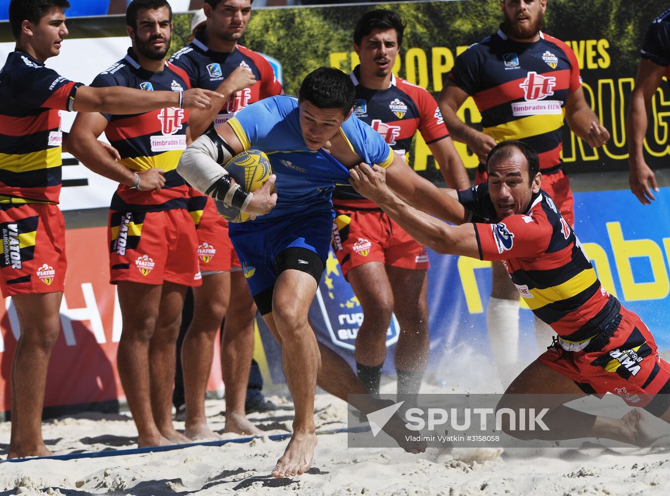 European Beach Fives Rugby Championship. Day two