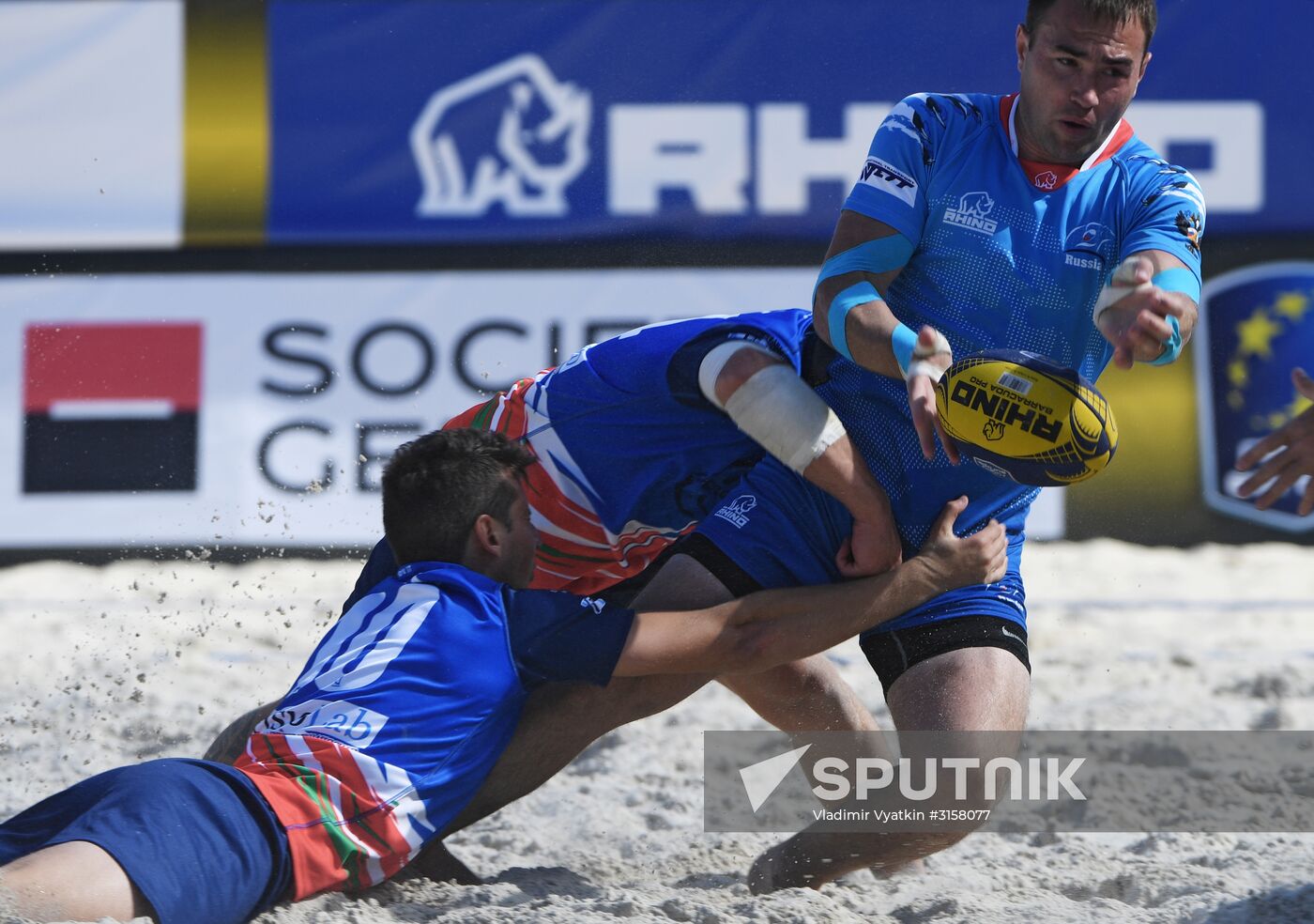 European Beach Fives Rugby Championship. Day two