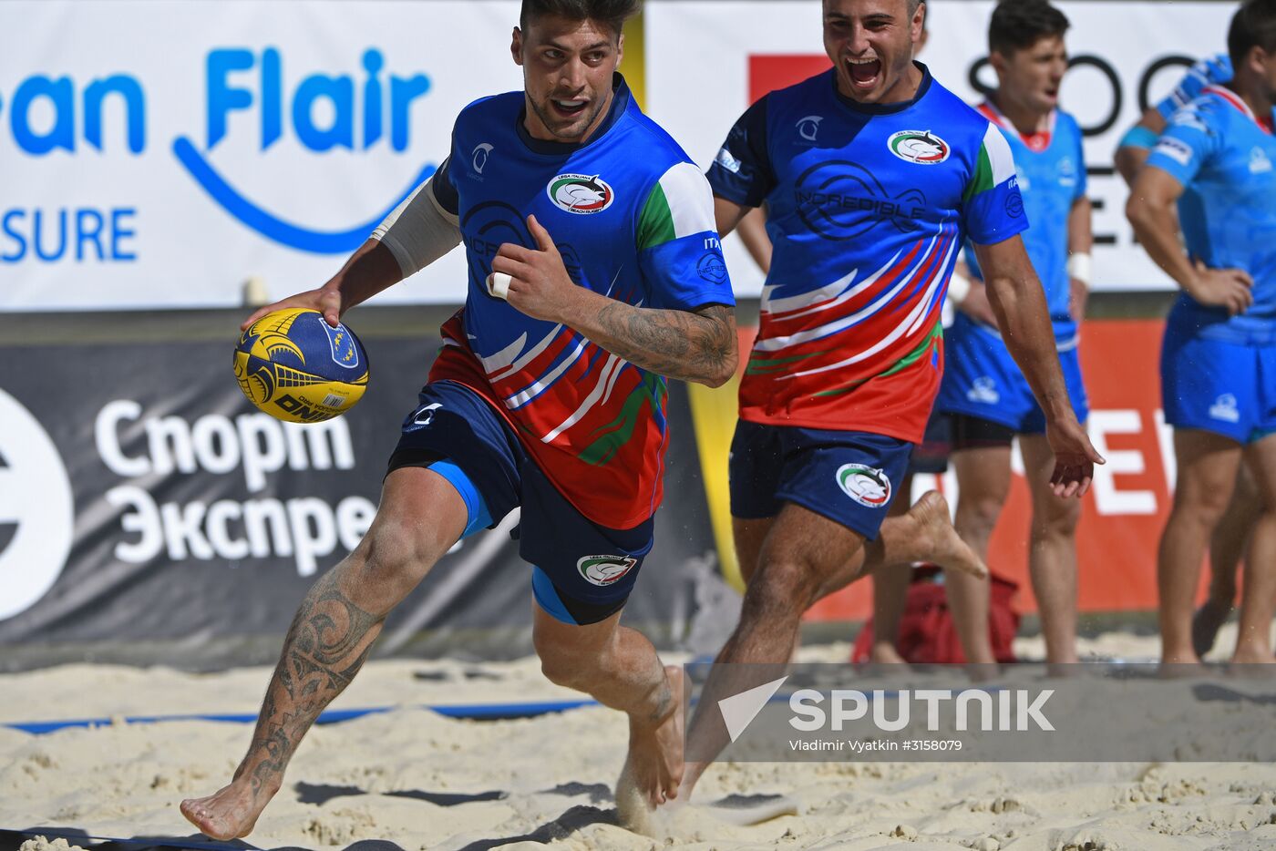 European Beach Fives Rugby Championship. Day two