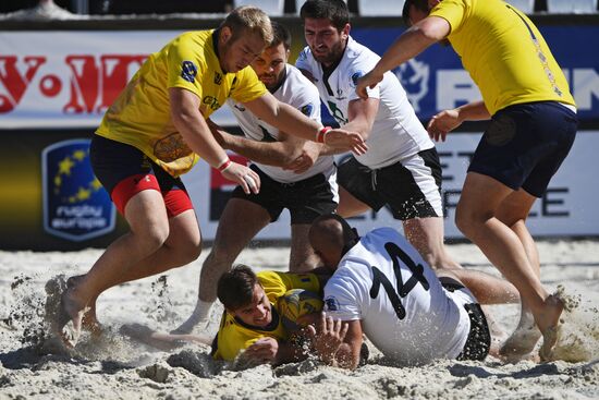 European Beach Fives Rugby Championship. Day two