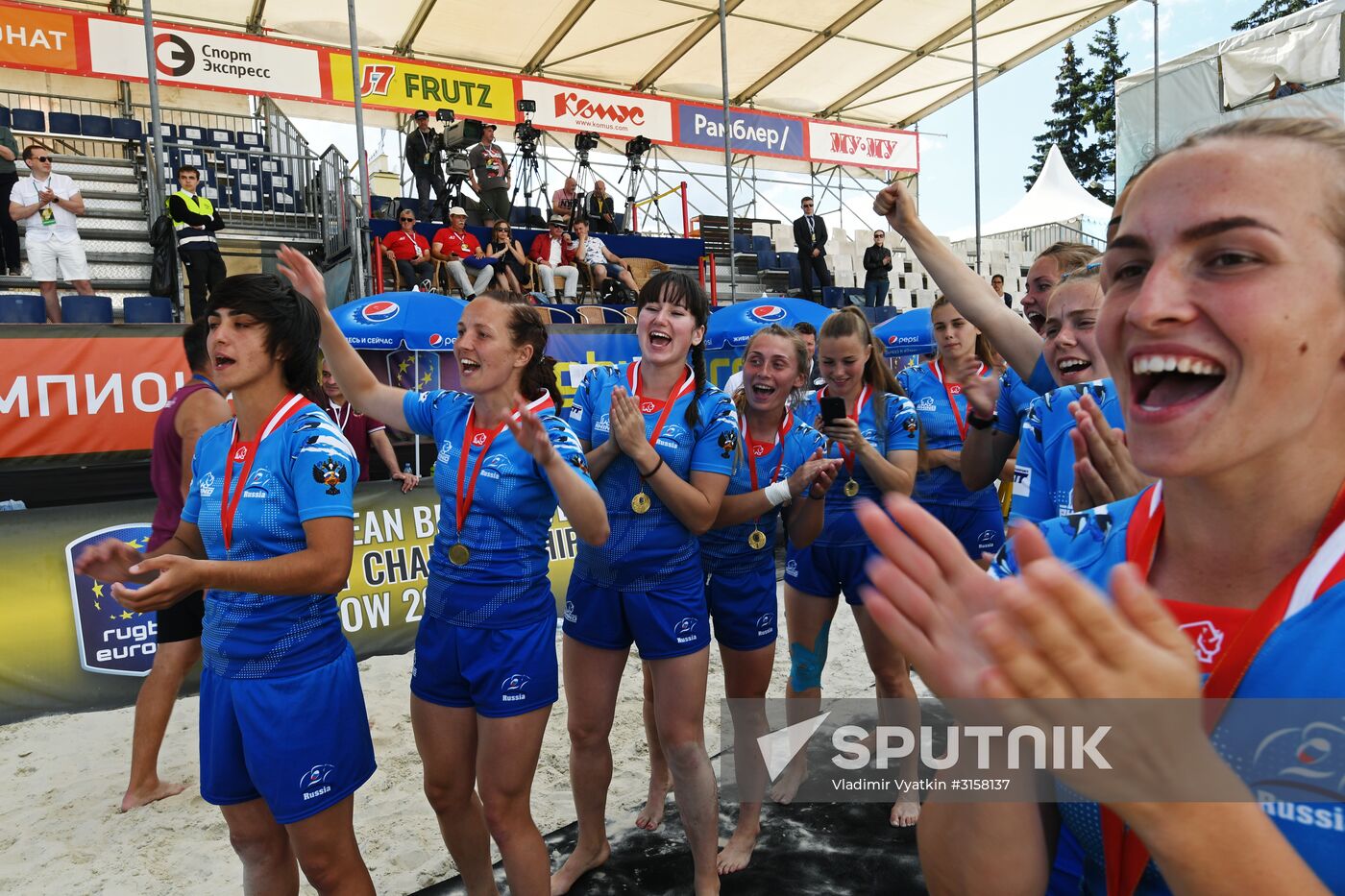 European Beach Fives Rugby Championship. Day two