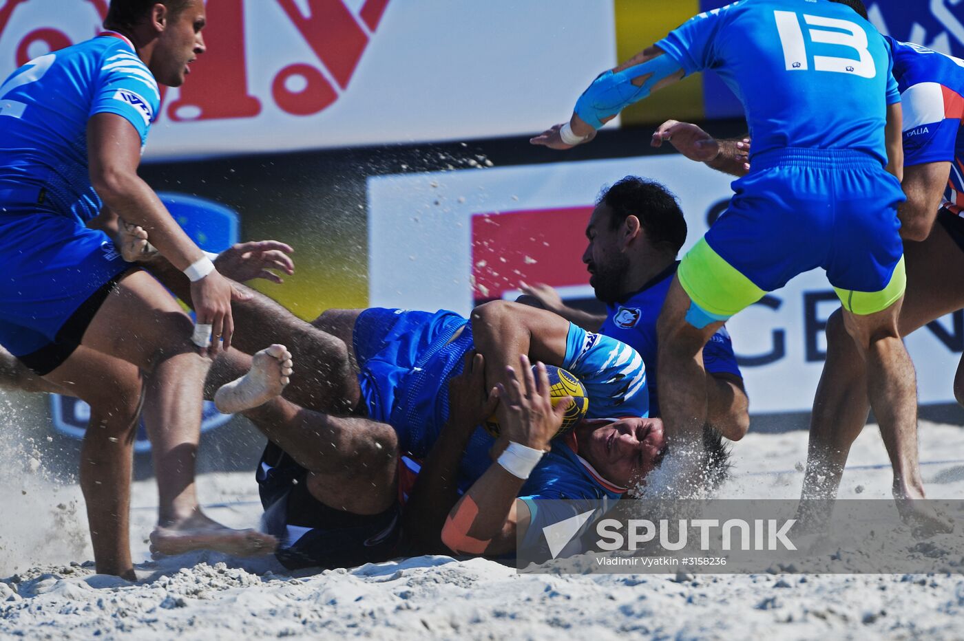 European Beach Fives Rugby Championship. Day two