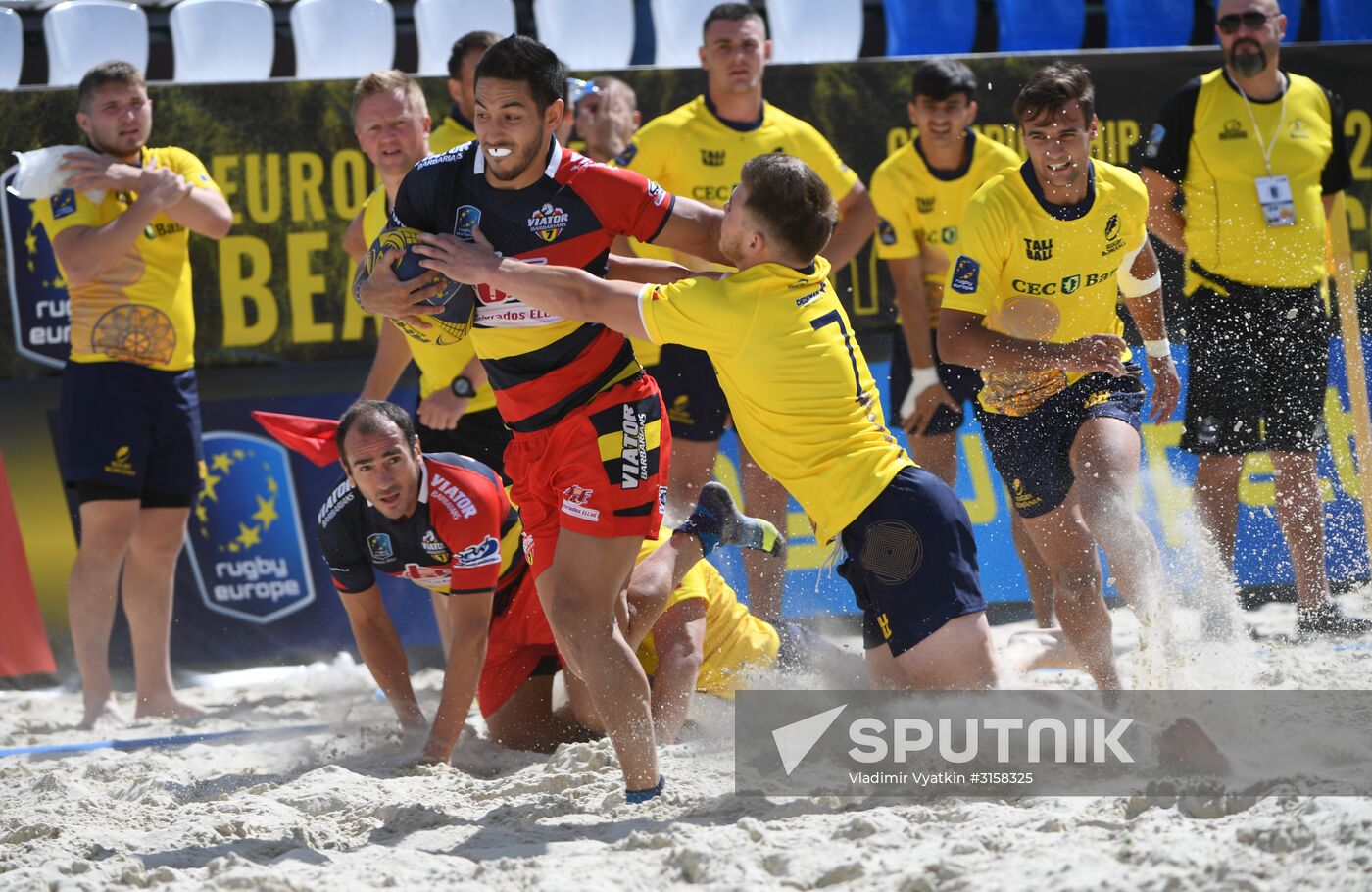 European Beach Fives Rugby Championship. Day Two