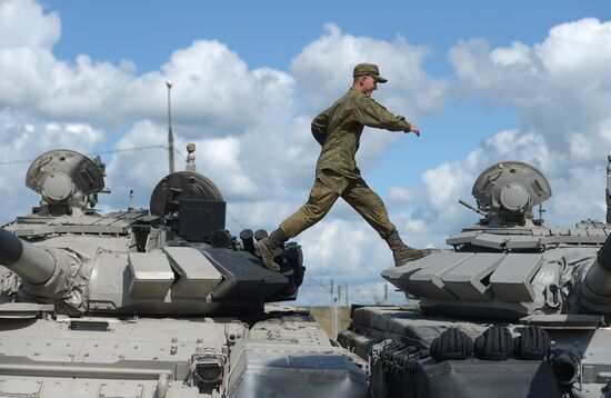 Rehearsal of 2017 Tank Biathlon