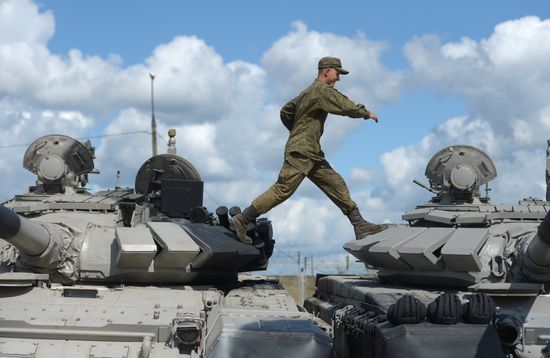 Rehearsal of 2017 Tank Biathlon