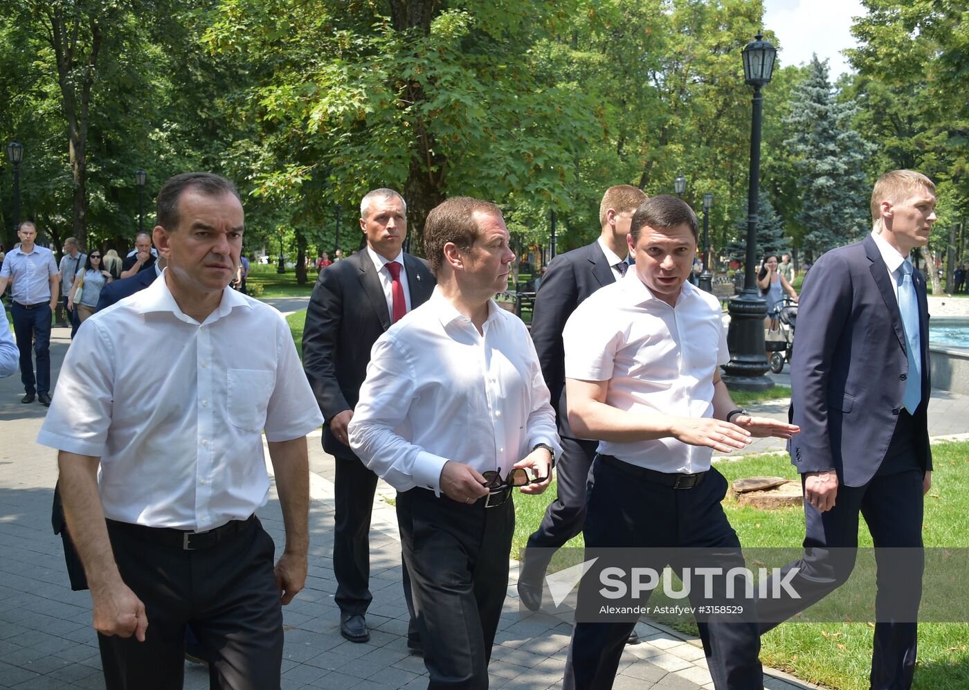 Russian Prime Minister Dmitry Medvedev visits Southern Federal District