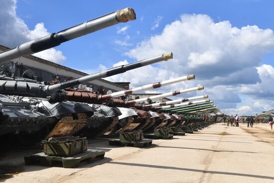 Rehearsal of 2017 Tank Biathlon