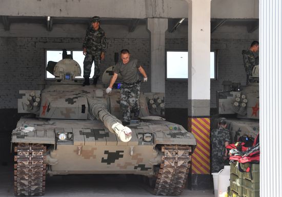 Rehearsal of 2017 Tank Biathlon