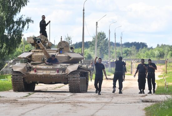 Rehearsal of 2017 Tank Biathlon