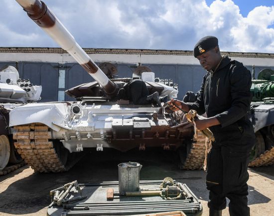 Rehearsal of 2017 Tank Biathlon