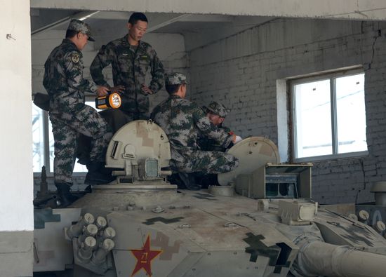 Rehearsal of 2017 Tank Biathlon