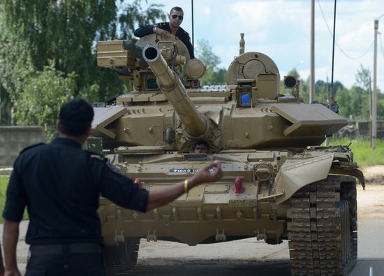 Rehearsal of 2017 Tank Biathlon