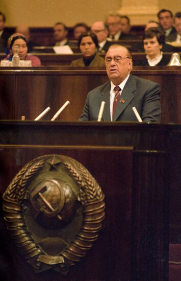 Soviet Finance Minister Vasily Garbuzov