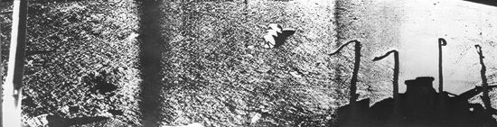 Panorama of lunar surface