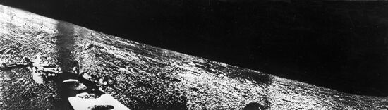 Panorama of lunar surface