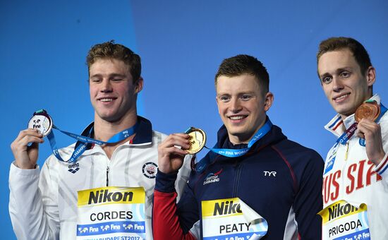 17th FINA World Championships. Swimming. Day two