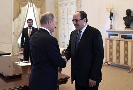 Russian President Vladimir Putin meets with Vice President of Iraq Nouri al-Maliki