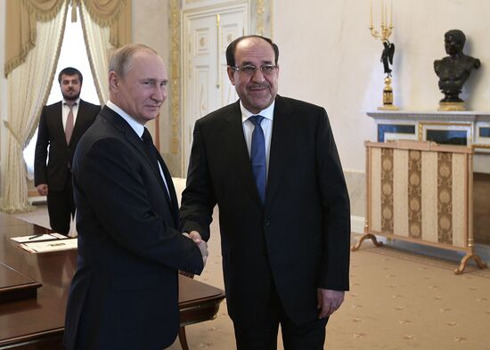 Russian President Vladimir Putin meets with Vice President of Iraq Nouri al-Maliki