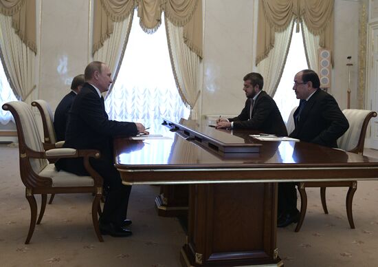 Russian President Vladimir Putin meets with Vice President of Iraq Nouri al-Maliki
