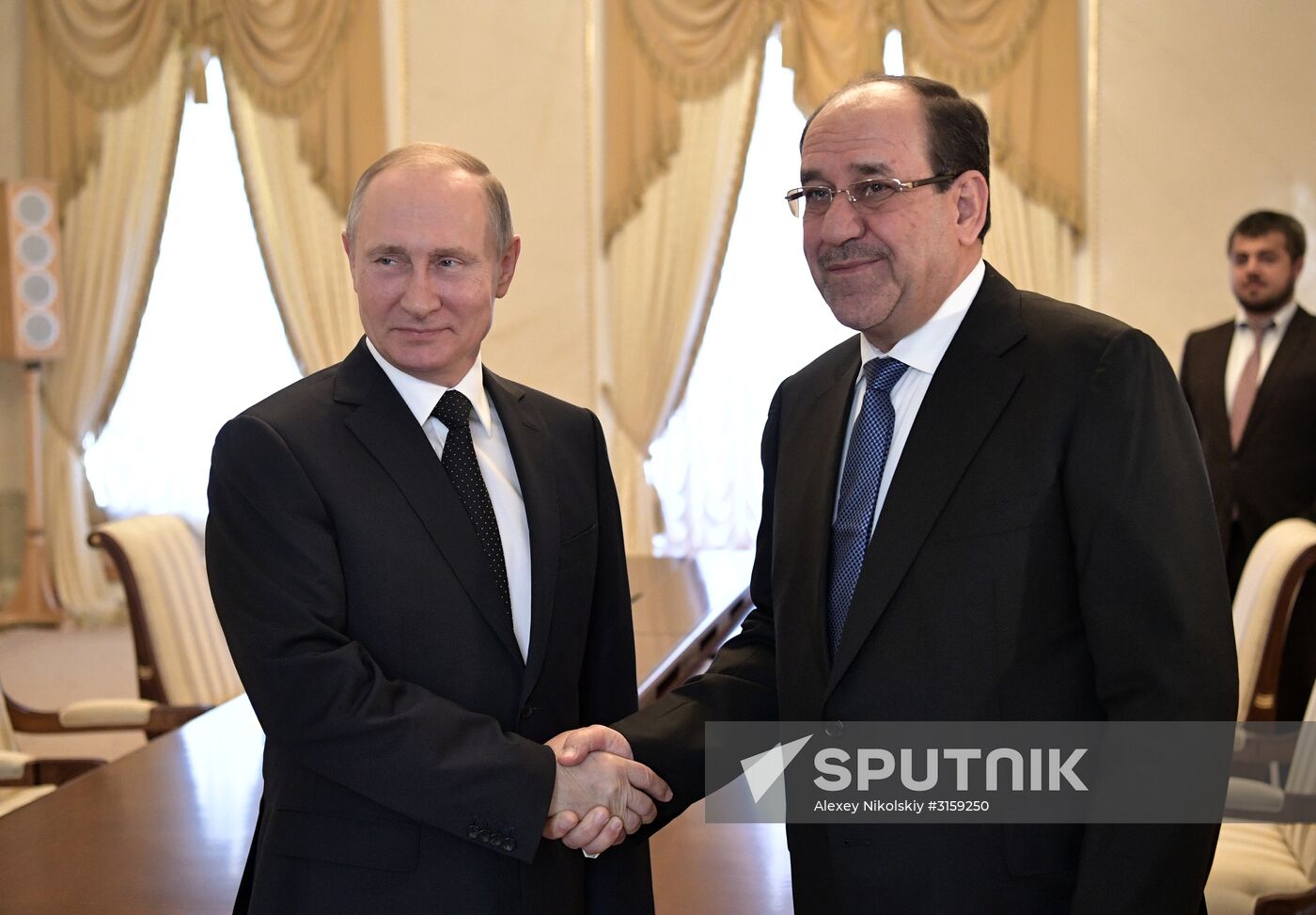 Russian President Vladimir Putin meets with Vice President of Iraq Nouri al-Maliki