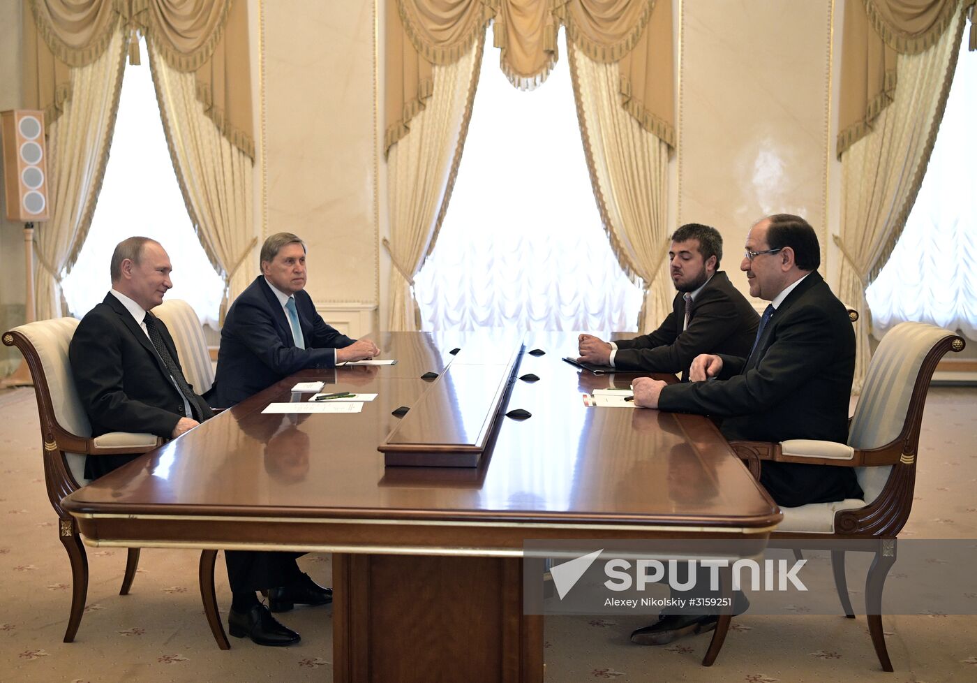 Russian President Vladimir Putin meets with Vice President of Iraq Nouri al-Maliki