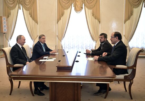 Russian President Vladimir Putin meets with Vice President of Iraq Nouri al-Maliki