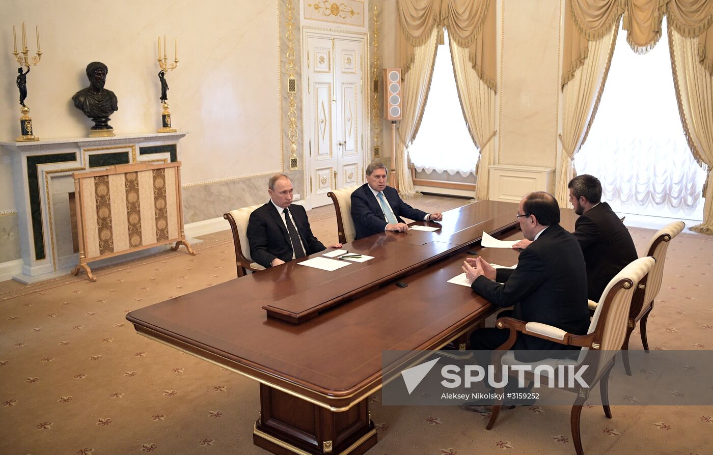 Russian President Vladimir Putin meets with Vice President of Iraq Nouri al-Maliki