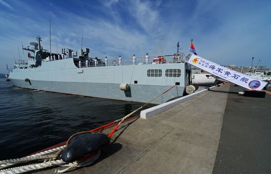 Chinese corvette Huangshi arrives in Vladivostok