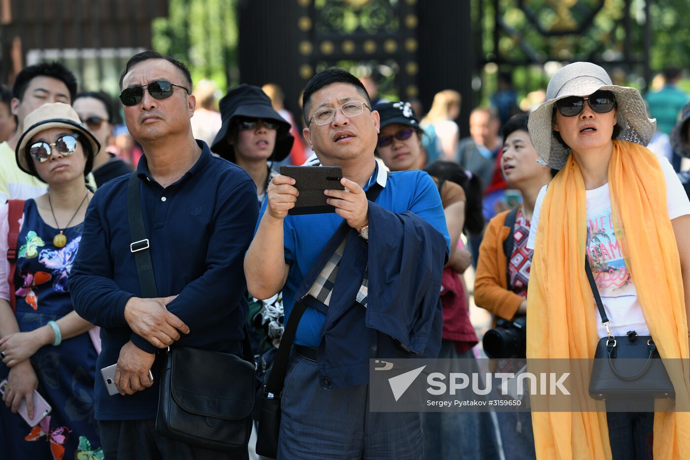 Tourists in Moscow