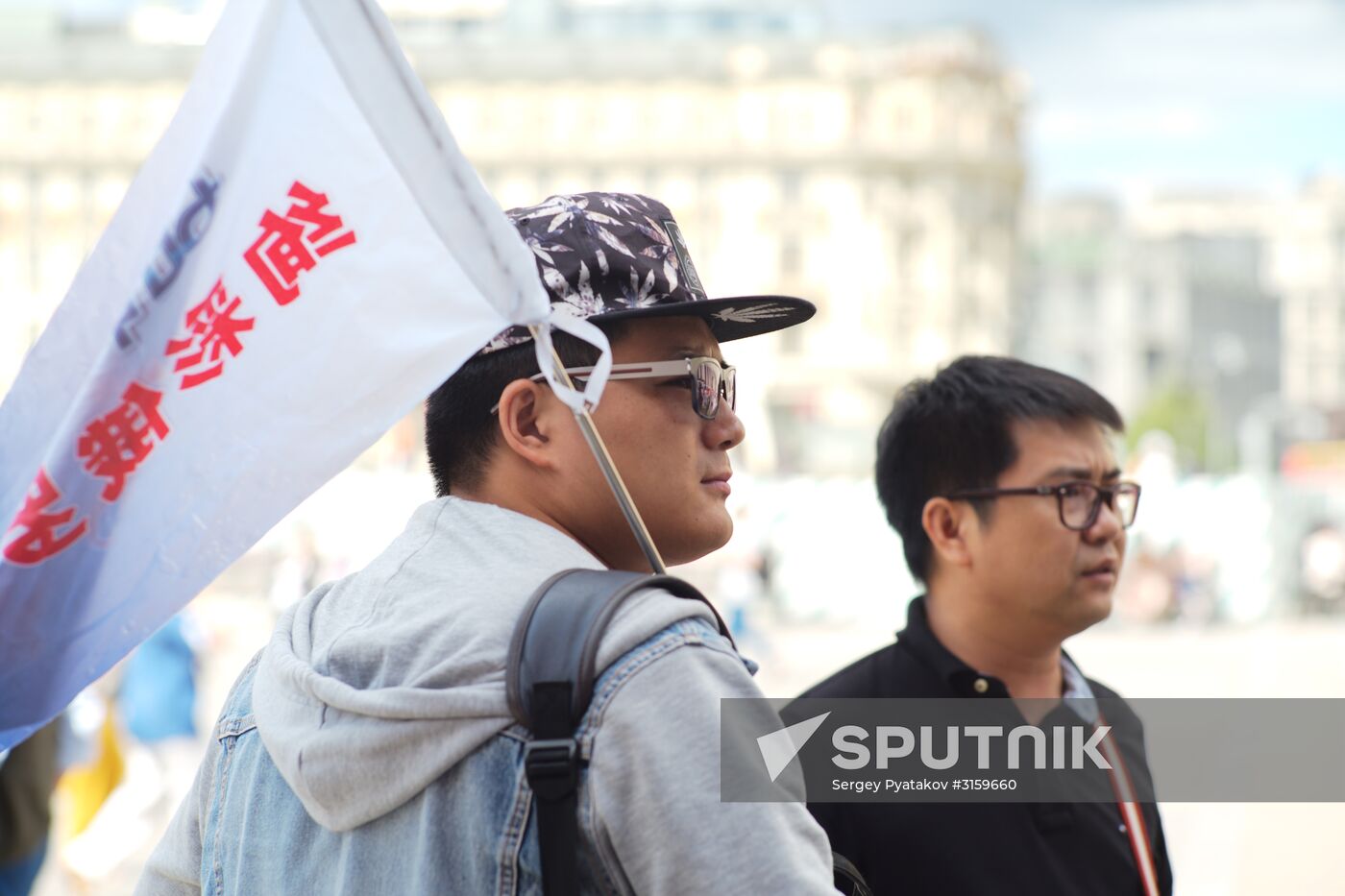 Tourists in Moscow