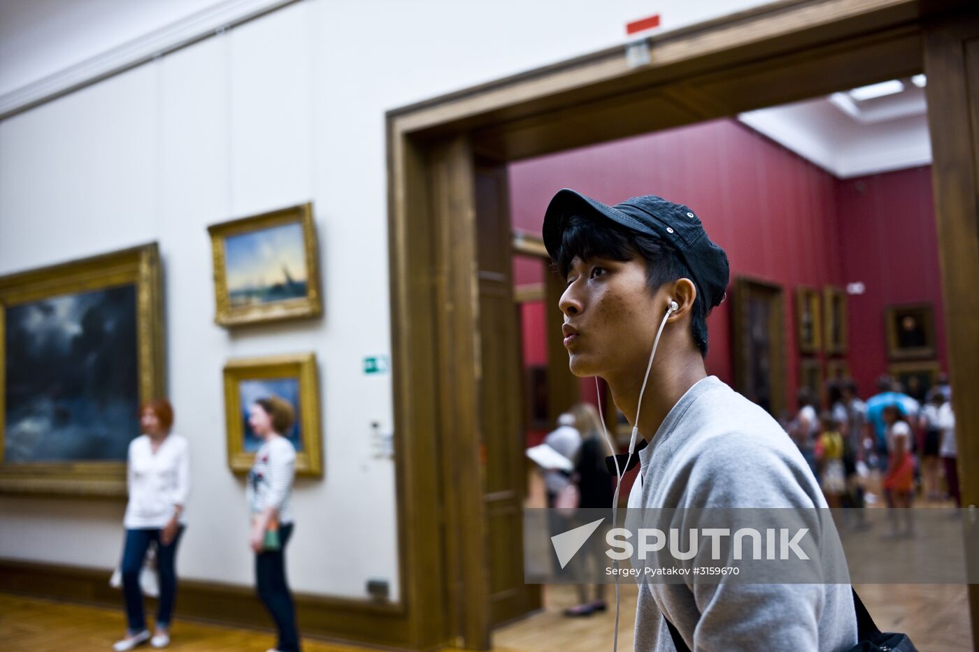 Tourists in Moscow