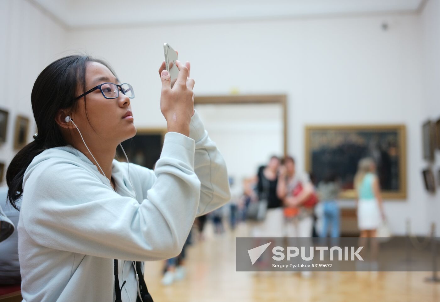 Tourists in Moscow