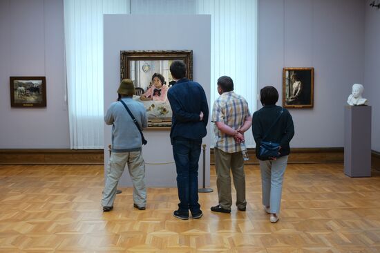 Tourists in Moscow
