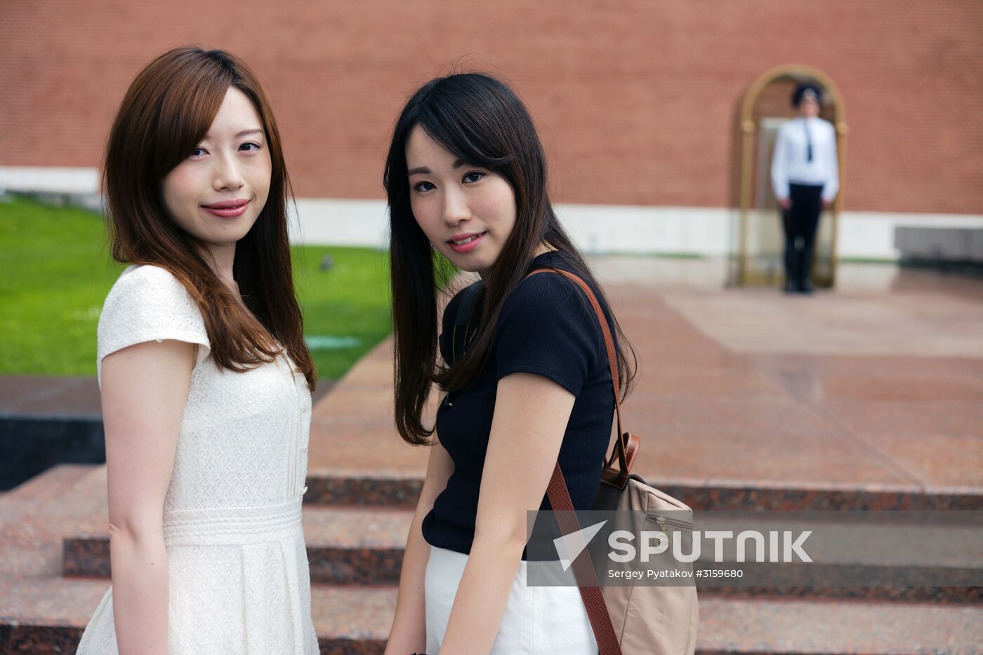 Tourists in Moscow