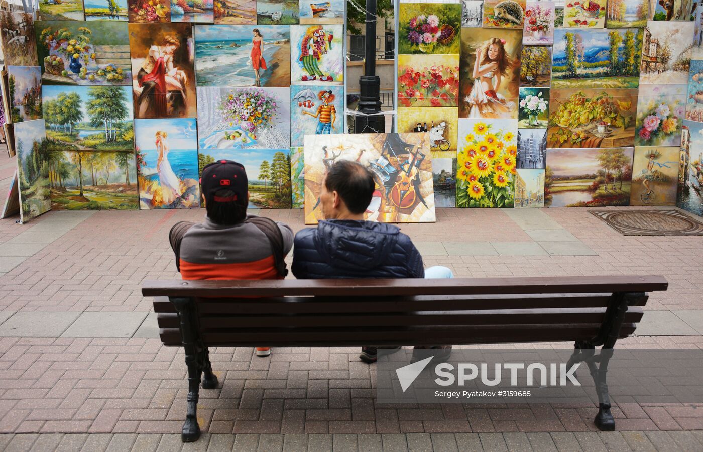 Tourists in Moscow